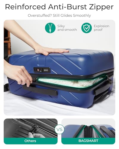 Carry On Luggage 22x14x9 with TSA Lock, Hardside Spinner Suitcase 20 Inch J7440