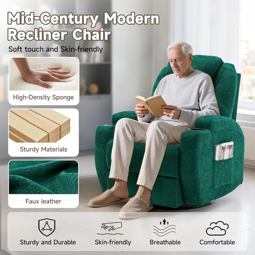 Rocking Recliner Chair with Massage and Heat for Adults H49678