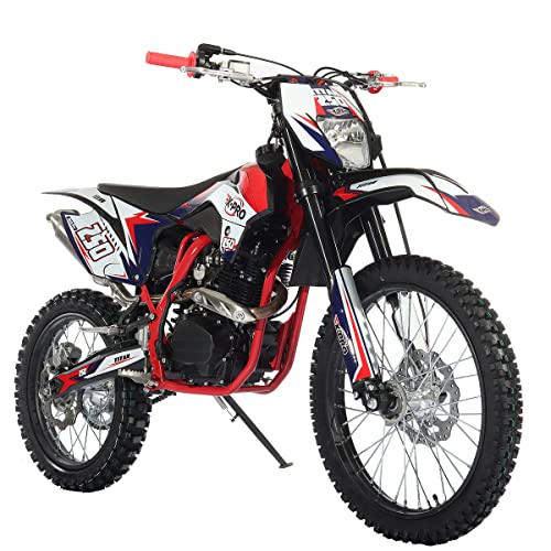 250cc Dirt Bike, 5-Speed Manual, Electric/Kick Start, 21"/18" Wheels N36768