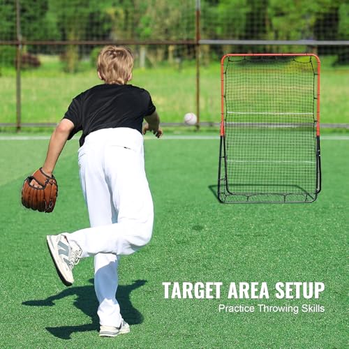 Baseball and Softball Rebounder Net with Pitching Target U4848