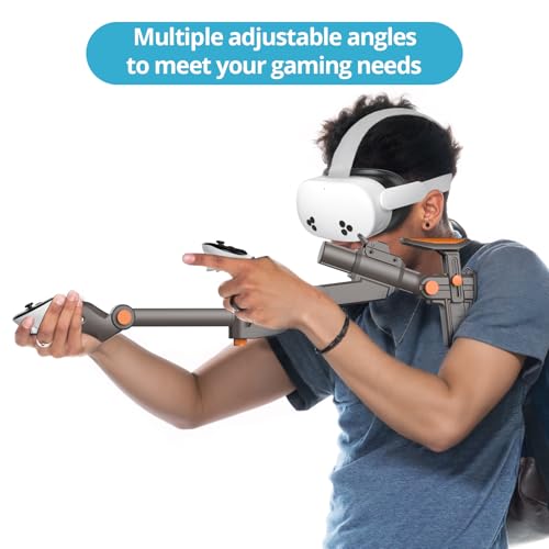 VR Gunstock for Quest 2 3 3S Pro – Adjustable FPS Controller Accessories with Magnetic Attachment N174248