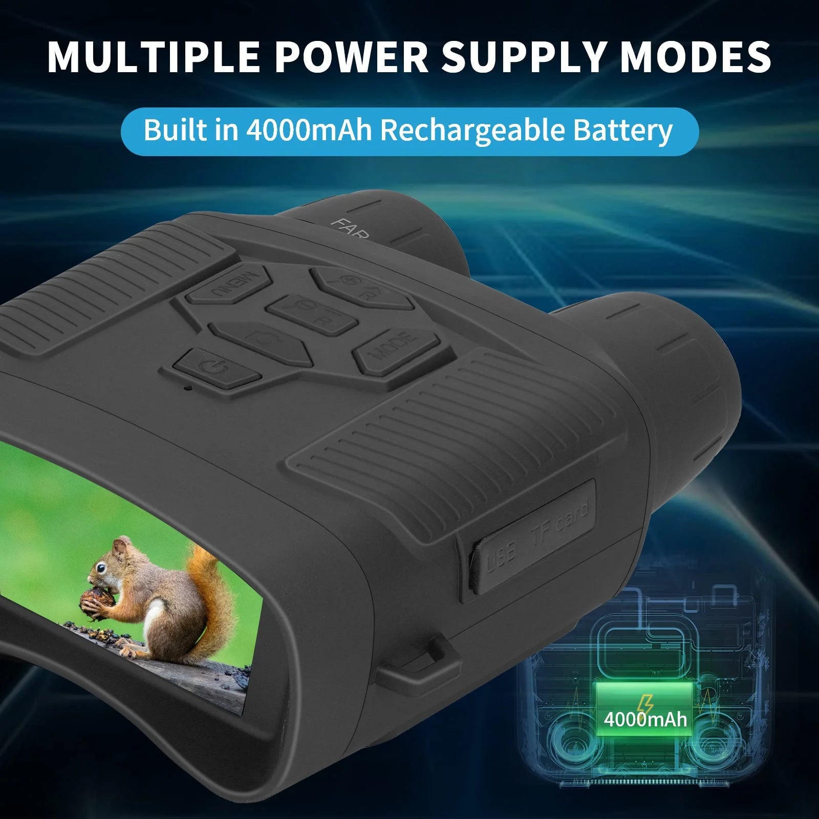Night Vision Binoculars with 32GB SD Card, 4K 5x Zoom for Hunting V961985