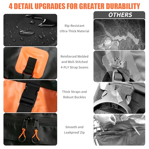 Car Rooftop Cargo Carrier Bag, 100% Waterproof Heavy Duty 840D, Includes Anti-Slip Mat and Storage Bag R270279