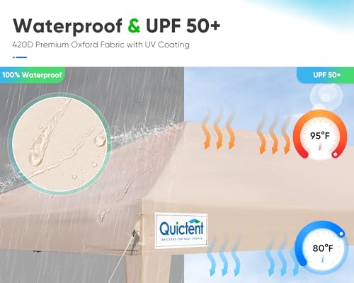 Pop up Canopy Tent 10x20ft Waterproof with Roller Bag B932
