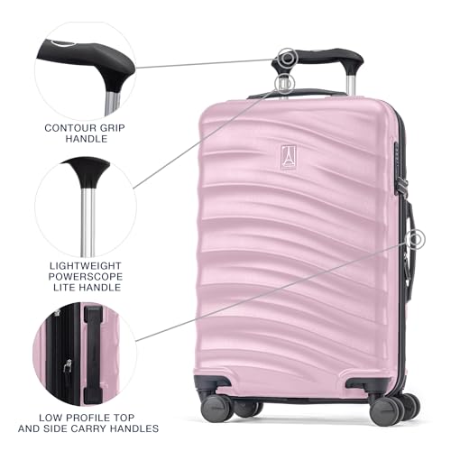 Hardside Expandable Carry-On Luggage with 8 Spinner Wheels and TSA Lock Q7052
