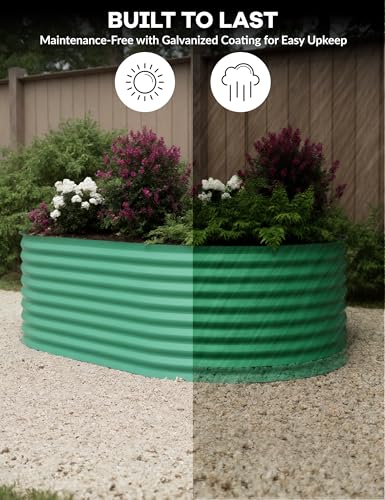 Galvanized Raised Garden Bed for Vegetables, Fruits and Flowers V33720