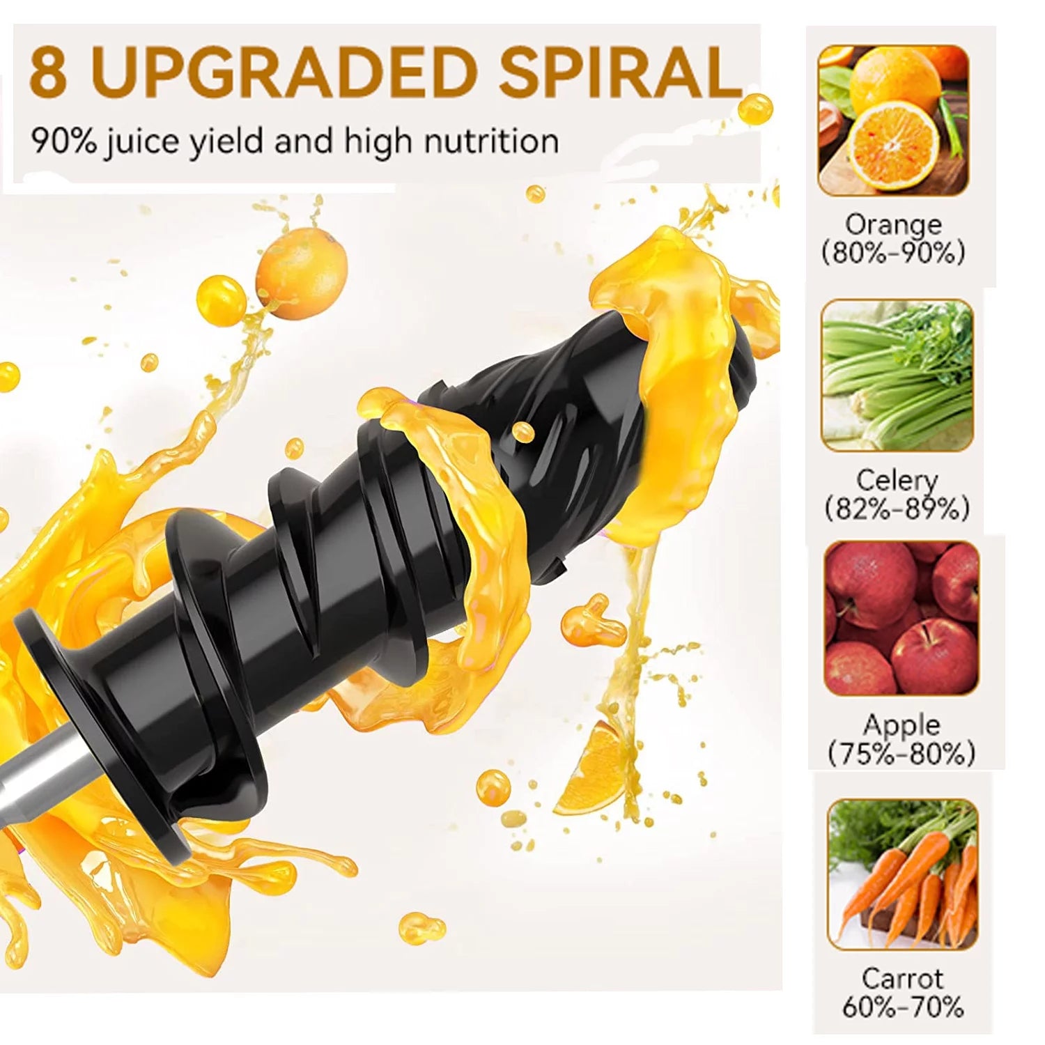 Cold Press Juicer Slow Masticating Extractor for Fruit & Vegetable S811763