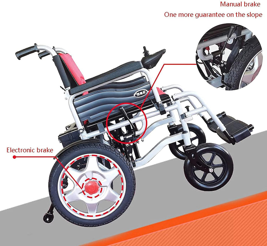Foldable Electric Wheelchair for Adults, Supports 264 Lbs E45969