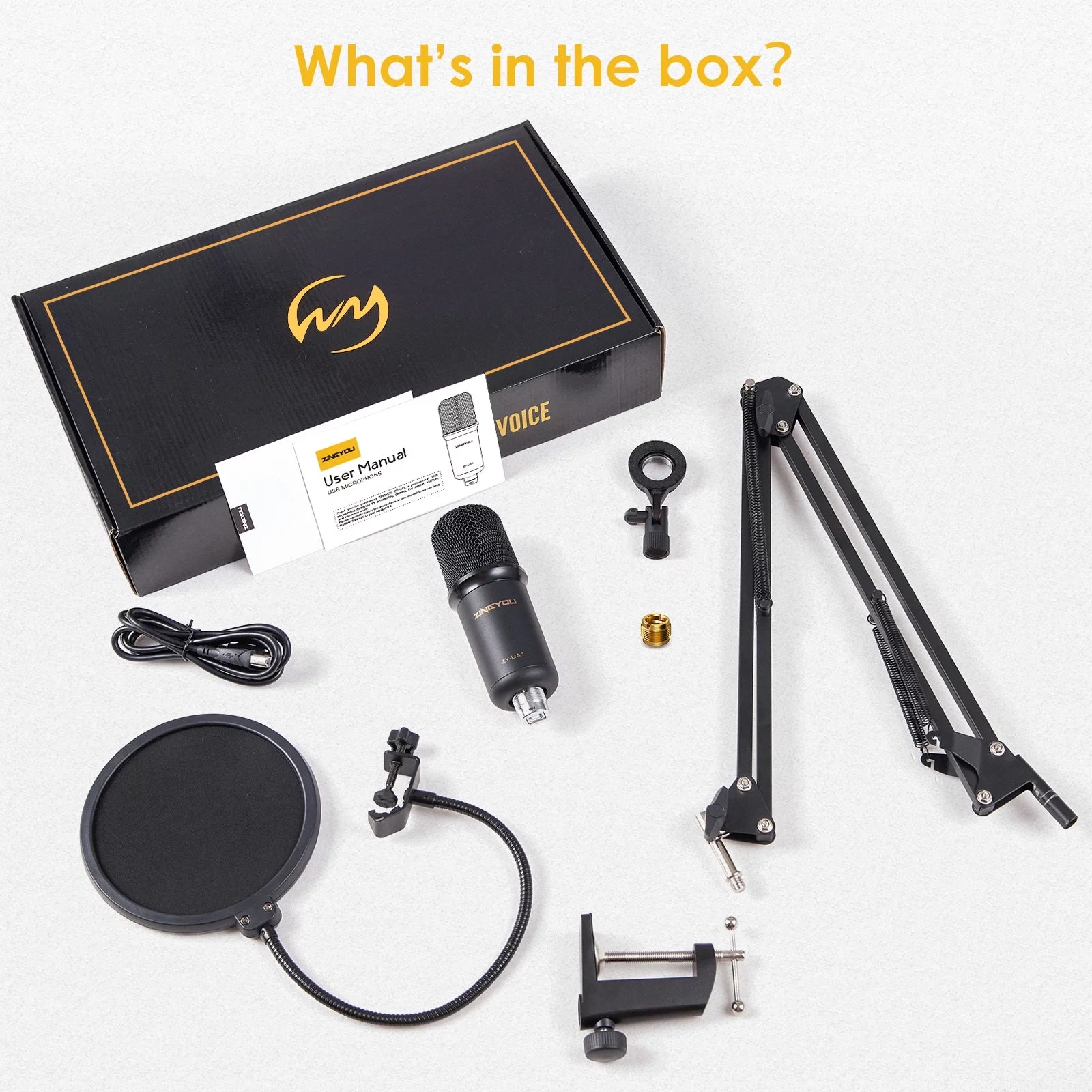 USB Microphone Bundle for Computer Recording Podcasting Gaming Streaming Z829