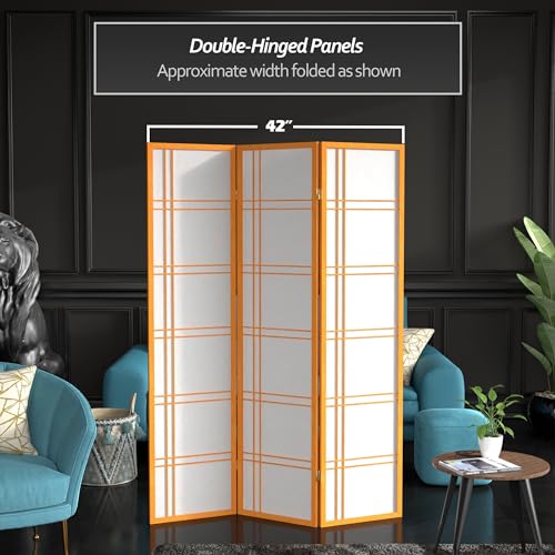 6 Panel Honey Room Divider D80902