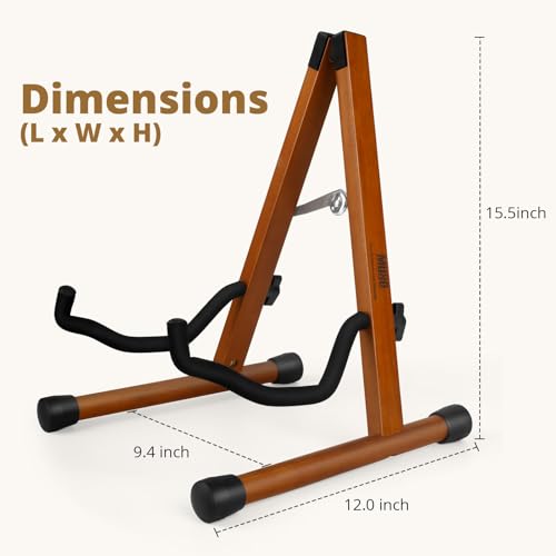 Wood Guitar Stand Foldable for Acoustic Electric Bass V5101