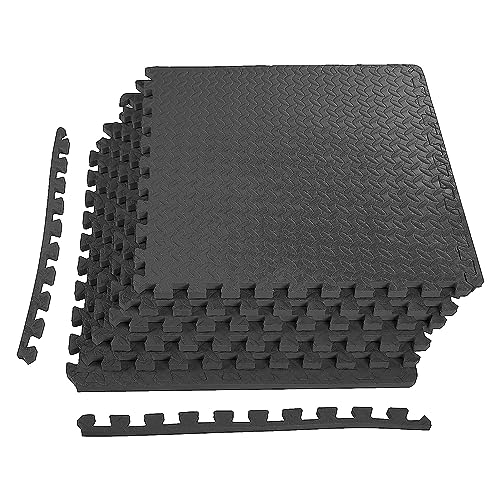 Puzzle Exercise Mat with EVA Foam Interlocking Tiles for MMA, Gymnastics and Home Gym H787
