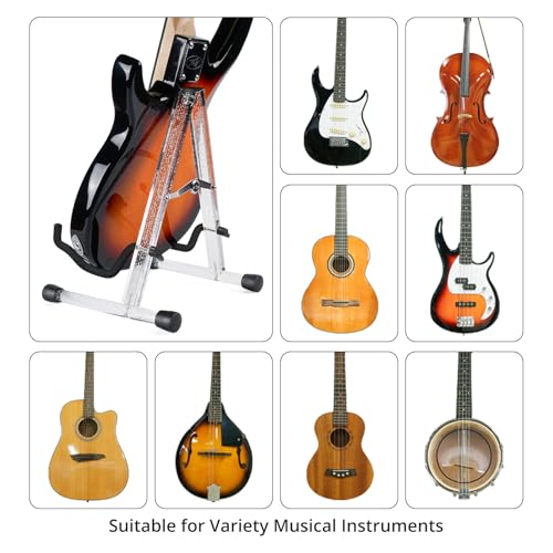 Wood Guitar Stand Foldable for Acoustic Electric Bass V5101