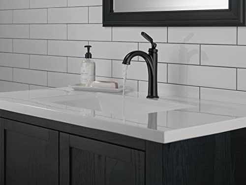 Brushed Nickel Bathroom Faucet with Pop-Up Drain O43980