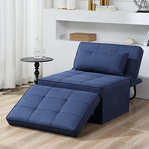 Folding Sofa Bed with Adjustable Backrest, Dark Grey Q8430