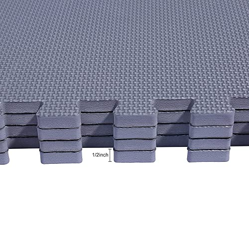 Puzzle Exercise Mat with EVA Foam Interlocking Tiles for MMA, Gymnastics and Home Gym H787