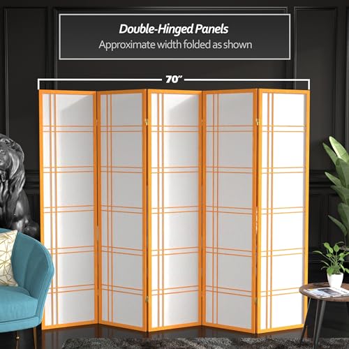 6 Panel Honey Room Divider D80902
