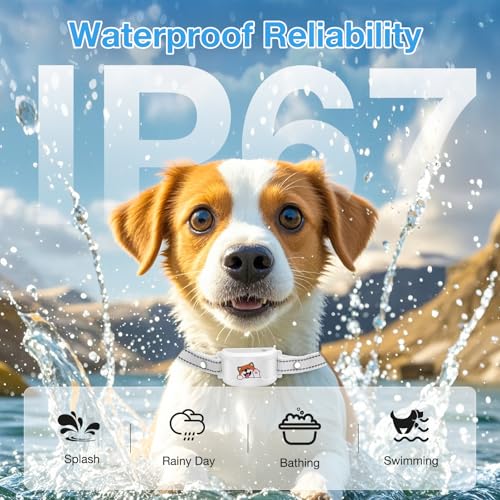 Wireless GPS Dog Fence and Training Collar, Waterproof Rechargeable O1867