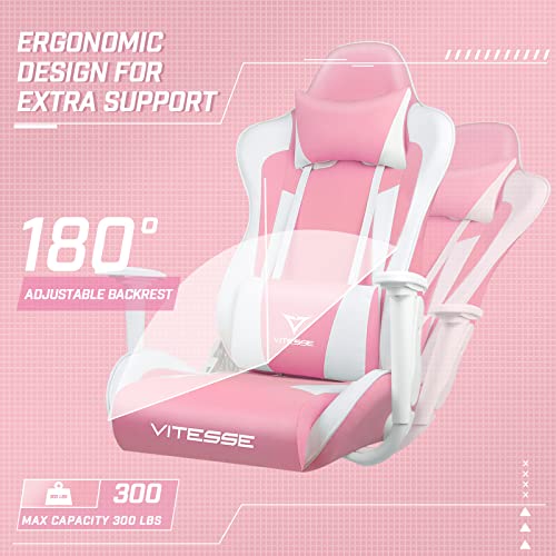 Gaming Chair High Back Ergonomic Racing Desk with Lumbar Support and Headrest C983