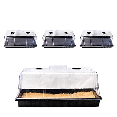 Seed Starter Trays with Humidity Domes, 3 Pack for Germination and Propagation L635