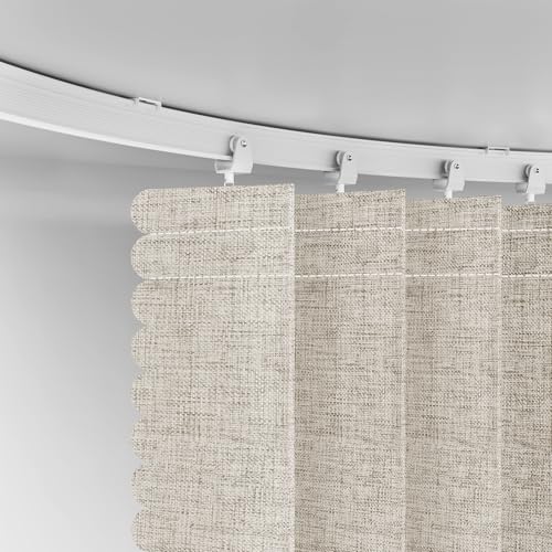 Blackout Accordion Room Divider Curtains with Ceiling Track for Bedroom Patio Sliding Door Q924855