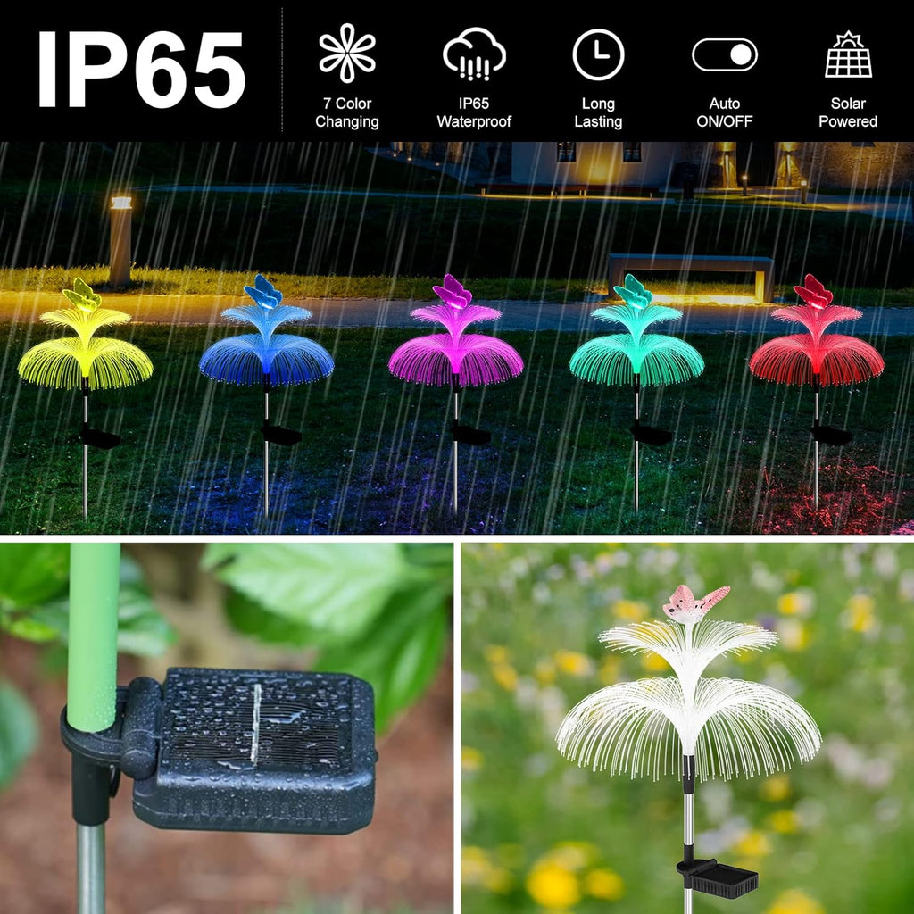 Solar Garden Lights Waterproof Outdoor Decorative, 3 Pack U571