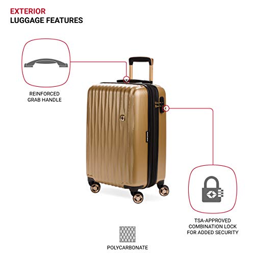 Expandable Hardside Luggage with Spinner Wheels and TSA Lock, Carry-On 19-Inch X51908