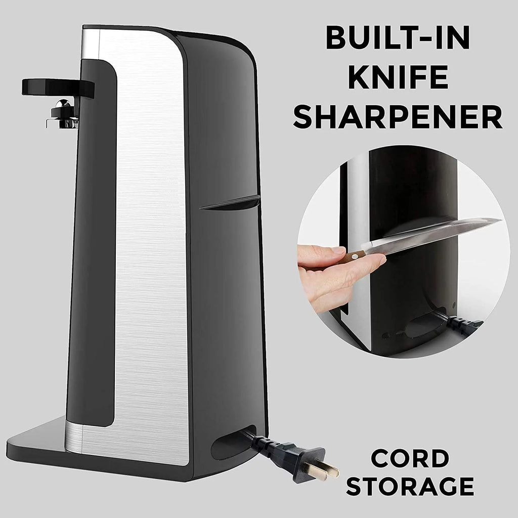 Electric Can Opener with Knife Sharpener and Bottle Opener C261325