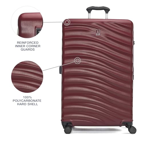 Hardside Expandable Carry-On Luggage with 8 Spinner Wheels and TSA Lock Q7052