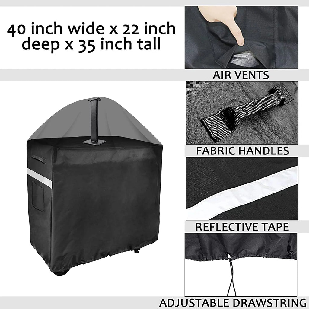 Grill Cover for Flat Top Grill and 4-Burner Griddle BBQ Cover Q720