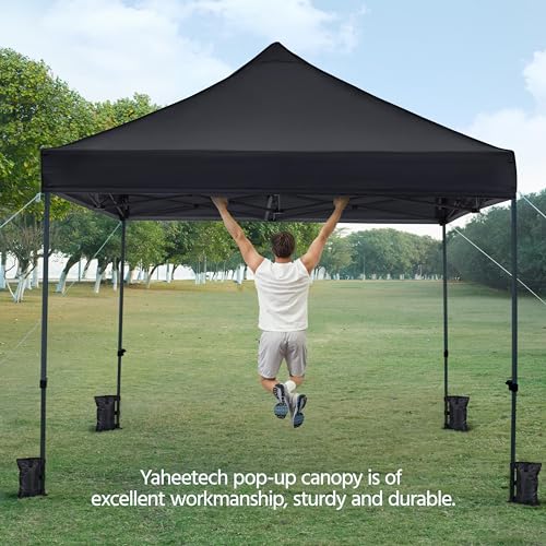 Heavy Duty Pop Up Canopy Tent 10x20 with Wheeled Carry Bag, White Q36763