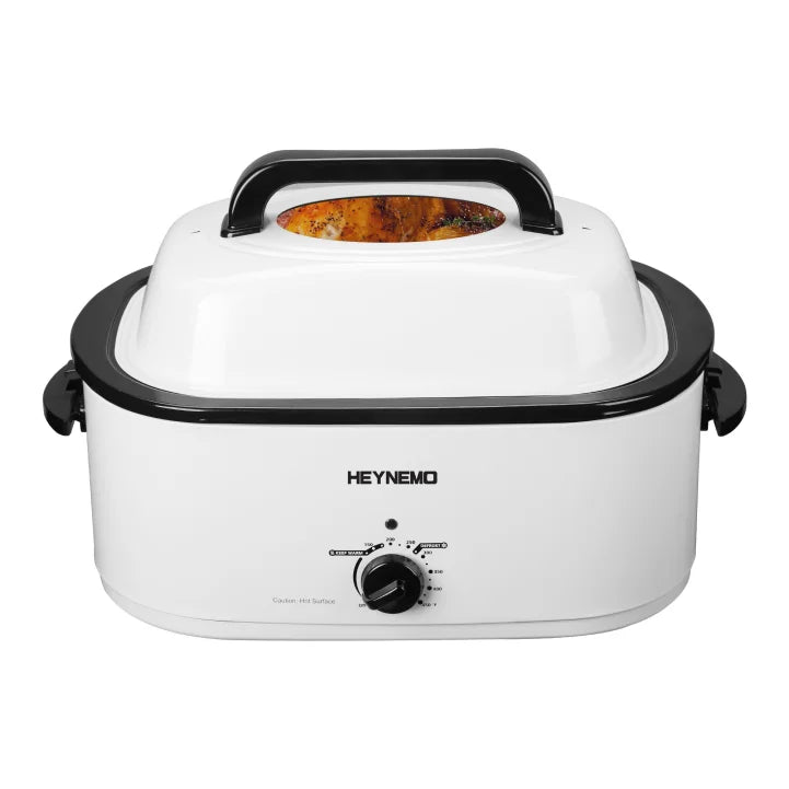 26 Quart Roaster Oven with Self-Basting Lid Removable Pan Stainless Steel R86257