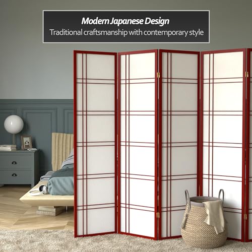 6 Panel Honey Room Divider D80902