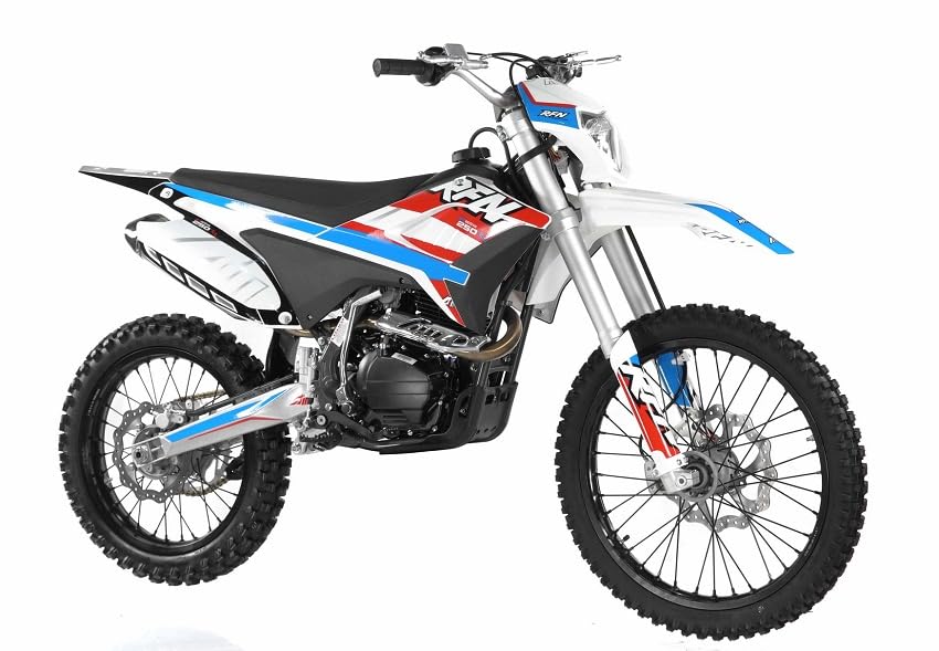 250cc Dirt Bike with Headlight and 5-Speed Manual Clutch A152