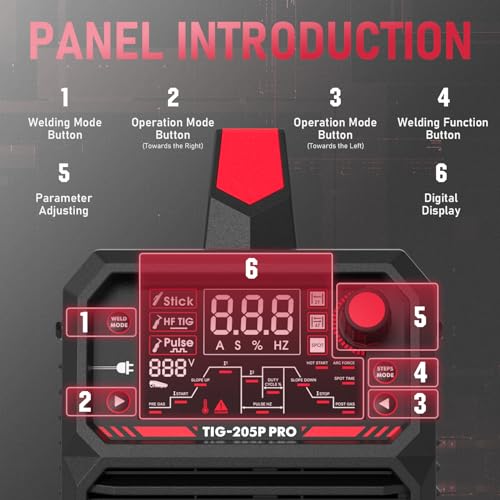 200A AC/DC TIG Welder with Pulse, Dual Voltage N27733