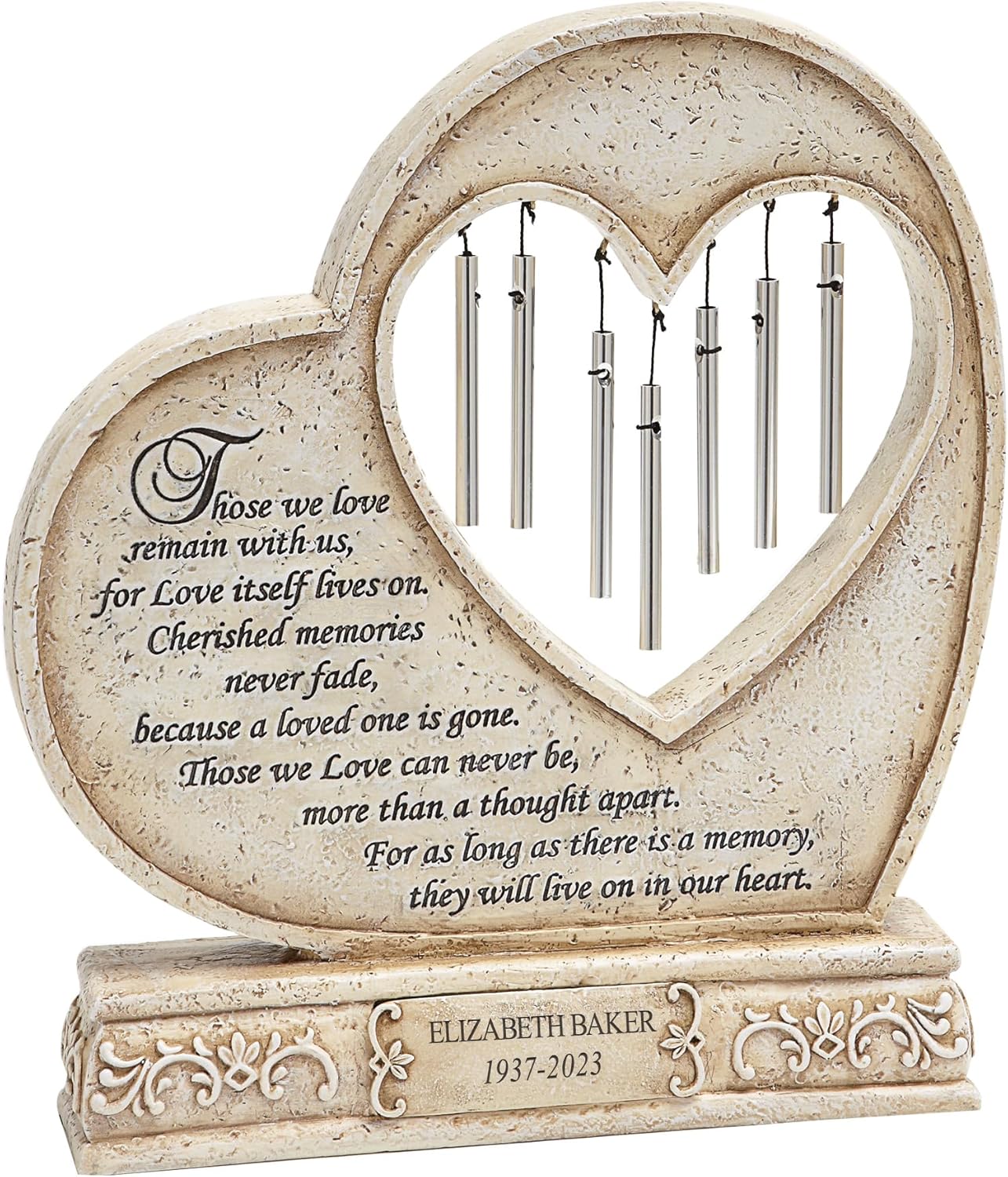 Let's Make Memories Personalized Live On in Our Hearts Tabletop Memorial Chime-Condolences-Sympathy