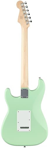 Stratocaster Electric Guitar Bundle with Amplifier, Gig Bag, Strap, Cable, Picks, and DVD F102
