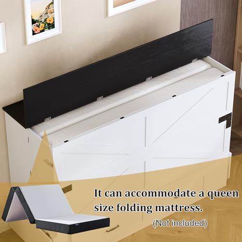 Murphy Bed Queen with Storage and Charging Station K2307