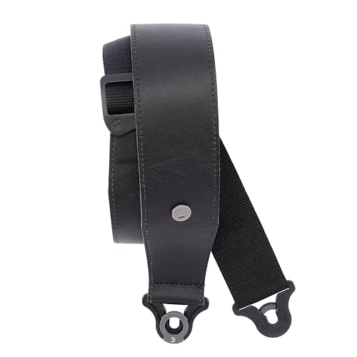 D'Addario Auto Lock Guitar Strap - Acoustic & Electric Accessories - Easy to Use Locking Straps - Uses Existing Buttons - Leather - 2.5" Width - Brown