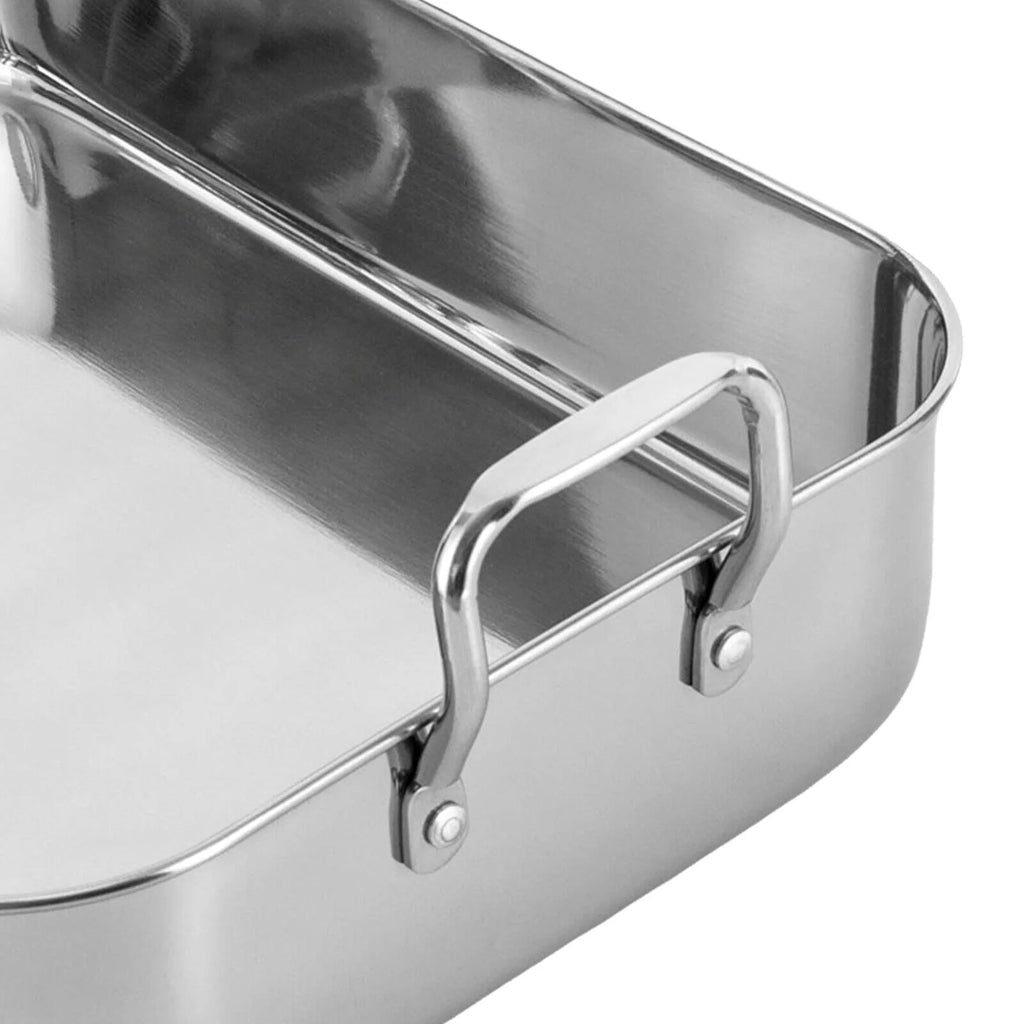 Stainless Steel Roasting Pan with Nonstick Rack, 16.5" x 12" I494
