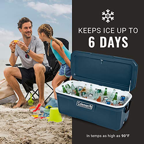 Insulated Portable Hard Cooler, Leak-Resistant, Keeps Ice up to 5 Days N135