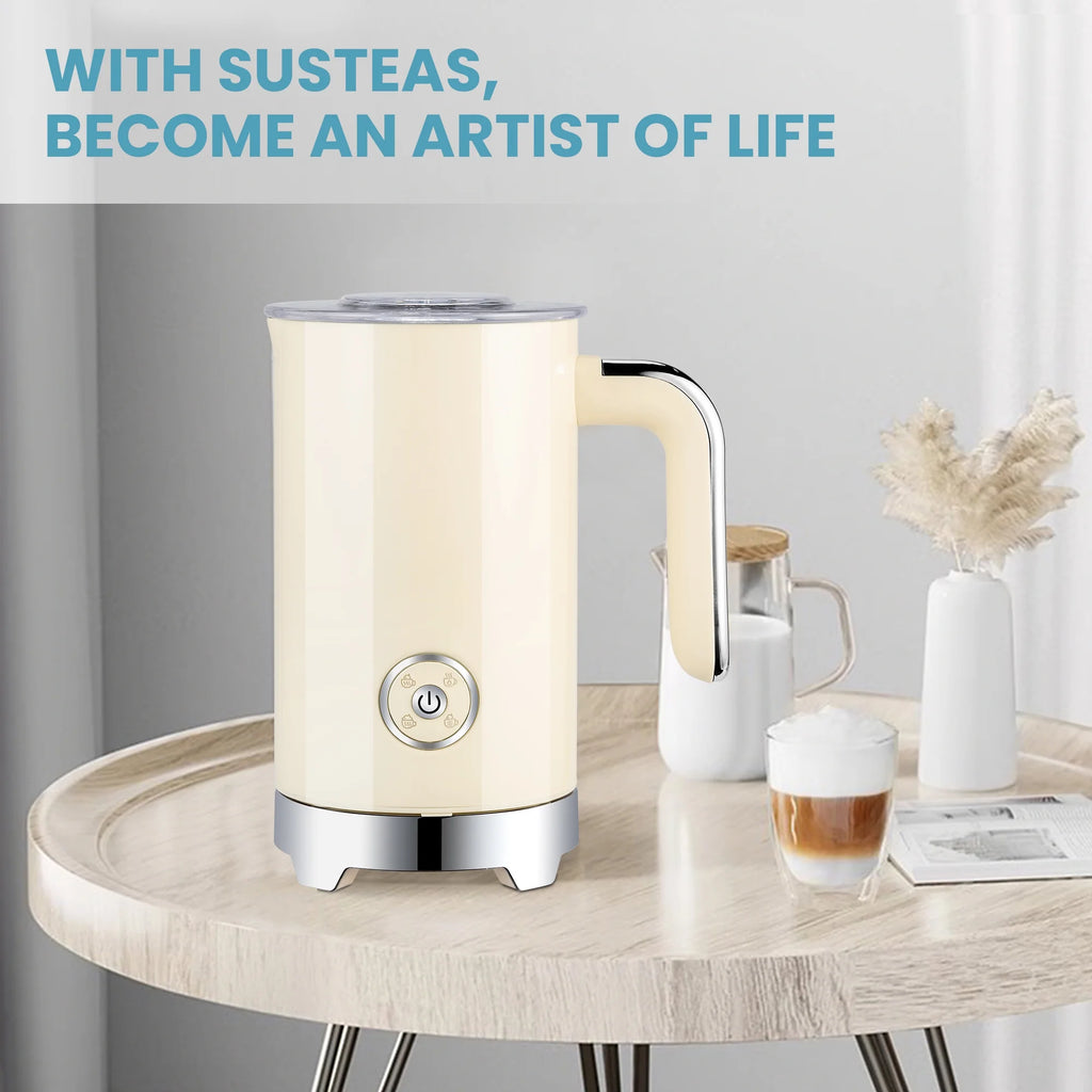Electric Milk Frother and Steamer with 4 Settings for Coffee X708