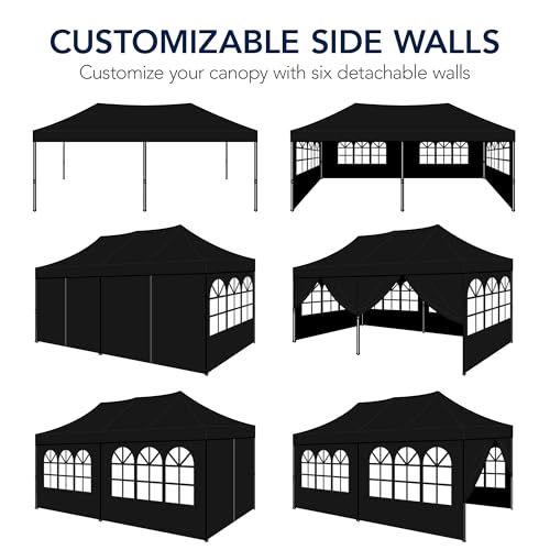 10x20 Party Tent, Waterproof Outdoor Canopy with Sidewalls S901683
