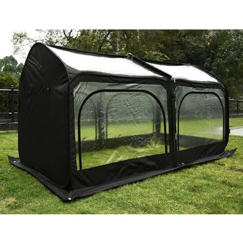 Mini Greenhouse for Outdoors, Portable Pop-up with Fiberglass Frame and Screen Window V280
