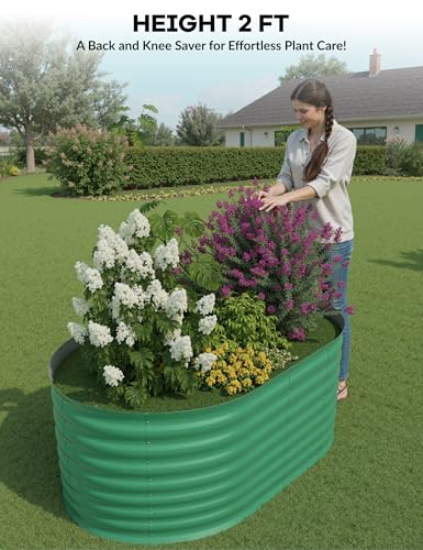 Galvanized Raised Garden Bed for Vegetables, Fruits and Flowers V33720
