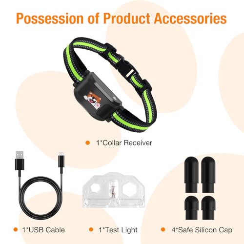 Wireless Dog Fence & Training Collar with GPS Geo-Fence, 3 Correction Modes, 7-Day Battery P120769