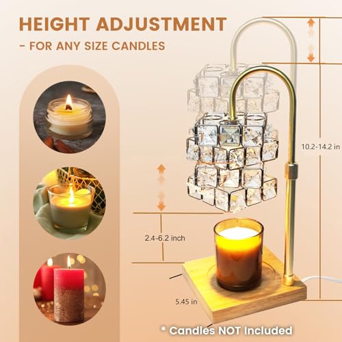 Candle Warmer Lamp with Timer, Adjustable Height, Dimmable W1712