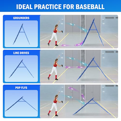 Volleyball Baseball Softball Rebounder Net for Backyard Training R2731