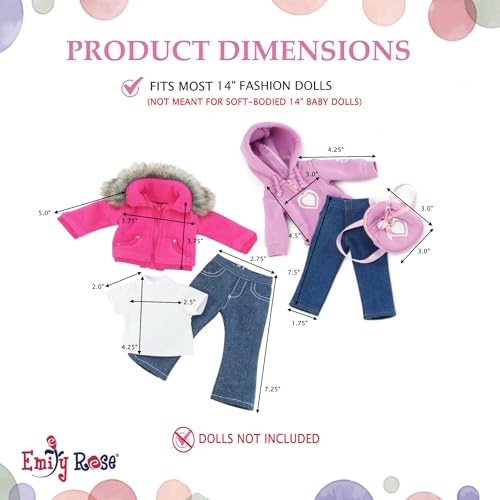 14.5-Inch Fashion Doll Clothes & Accessory 6-PC Set L133332