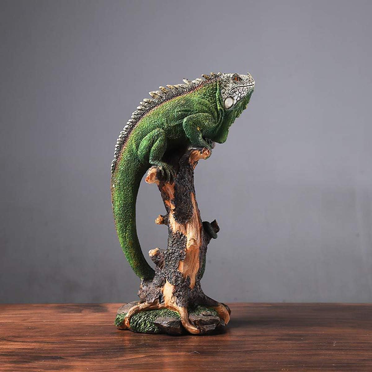 Lizard Statue Resin Sculpture for Home Decor U9694